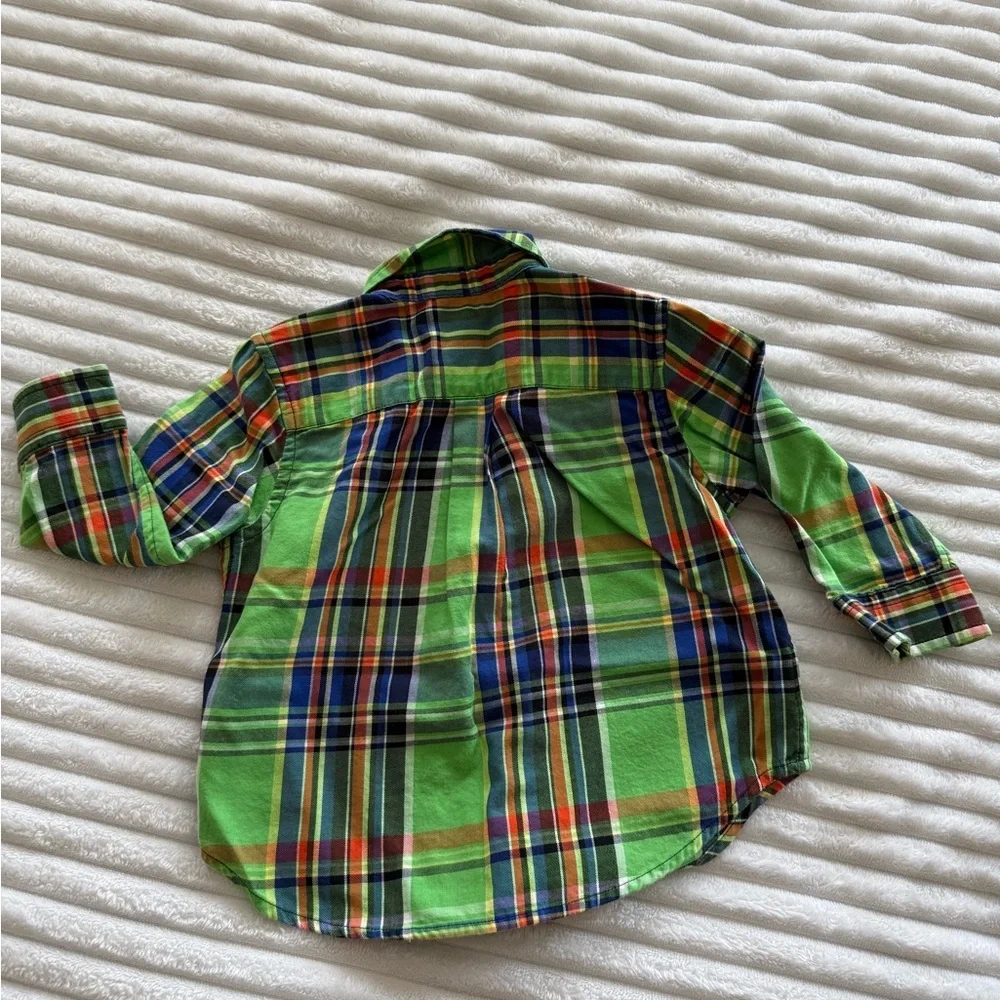 Ralph Lauren Multicolor Plaid Kids Button Down Shirt